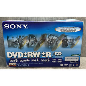 Sony DRX-530UL DVD RW R DVD CD Rewritable Drive Vintage Computer Equipment